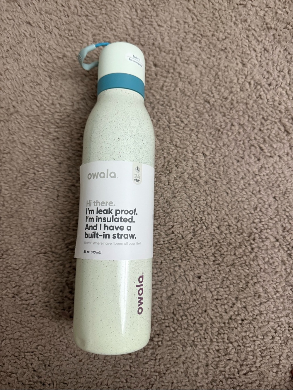 NWT Owala FreeSip Twist Stainless Steel Water Bottle 24oz Color: Confetti